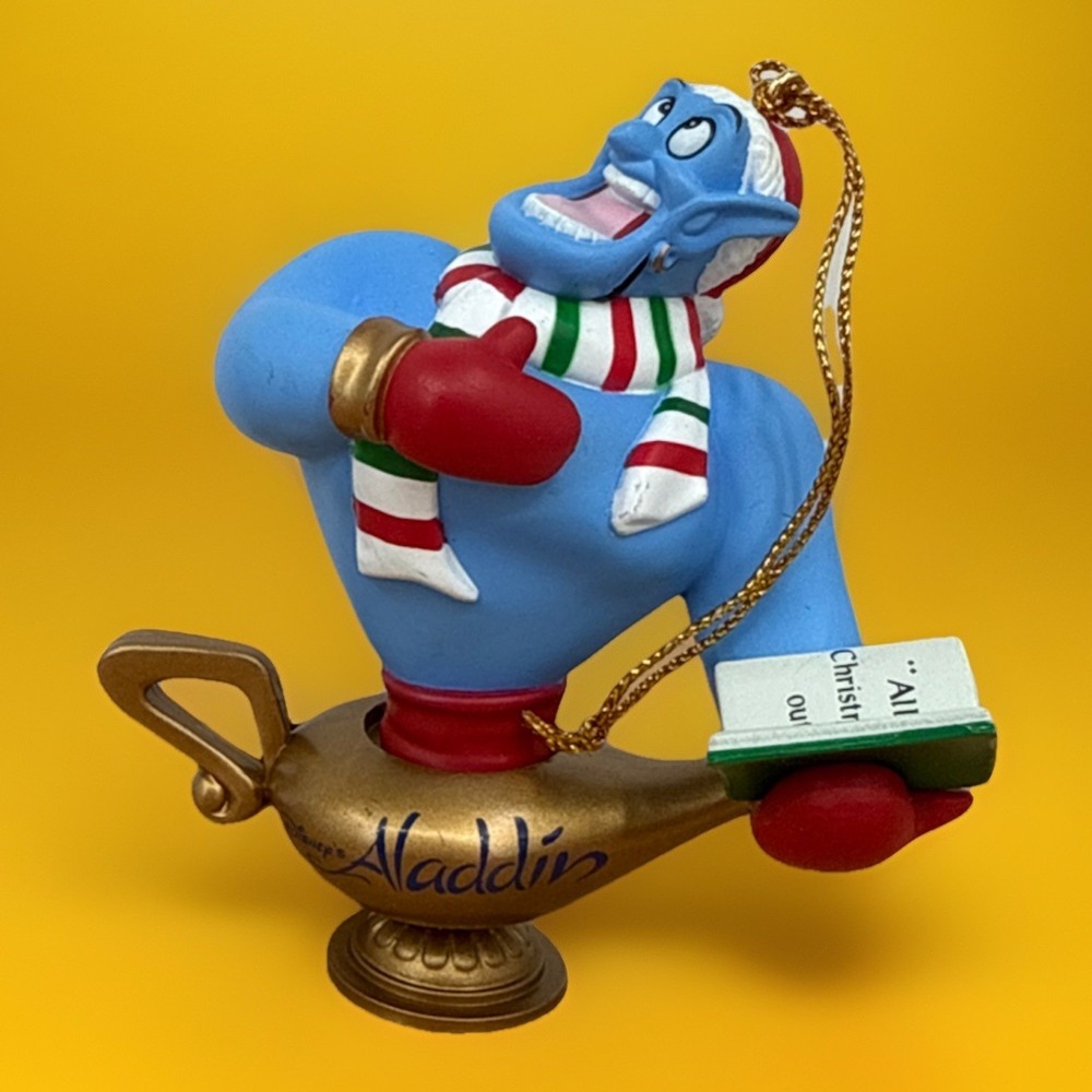 Disney Christmas Magic 26231-126 Aladdin genie Ornament Collectible By Grolier
